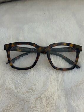 Peepers To The Max Tortoiseshell Square Women's Reading Glasses - Brown